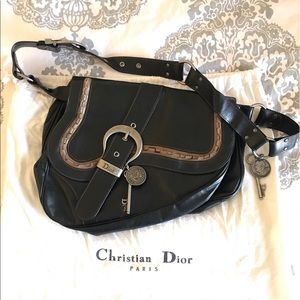 Christian Dior Vintage Gaucho Saddle Bag